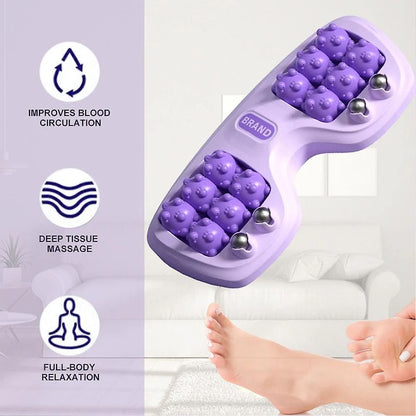 Foot Massager Roller Home Leg Point Bead Roller Massager Heel Foot Arch Pain Reflexology Massager