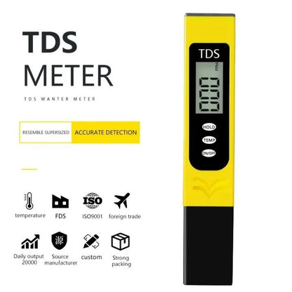 ADVANCED™ Digital Pocket TDS Meter with Temperature and Water Quality Measurement Testing Mete