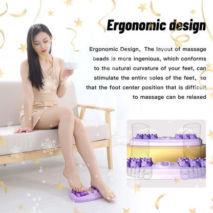 Foot Massager Roller Home Leg Point Bead Roller Massager Heel Foot Arch Pain Reflexology Massager